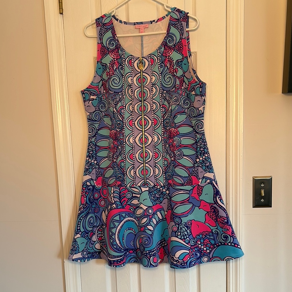 Lilly Pulitzer Scuba Sally Fit & Flare Dress